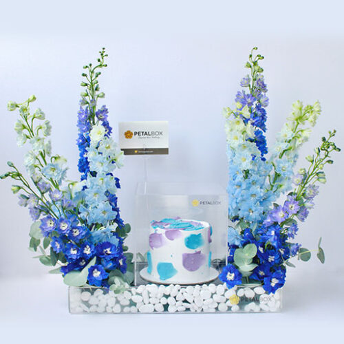 Delphinium-Cake-Duo