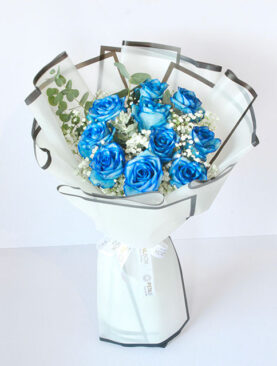 Blue Velvet Roses Bouquet