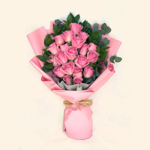 Lovely-Pink-Roses-Bouquet