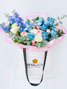 Blushing Blue Bouquet