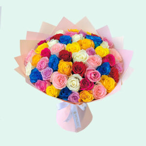 Colorful-Roses-Bouquet