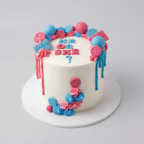 Baby shower themed cake in abu dhabi by petal box