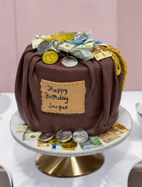 Money Bag Cake