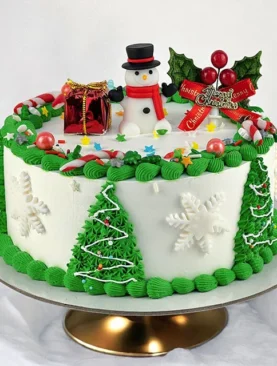 Snow Man Cake