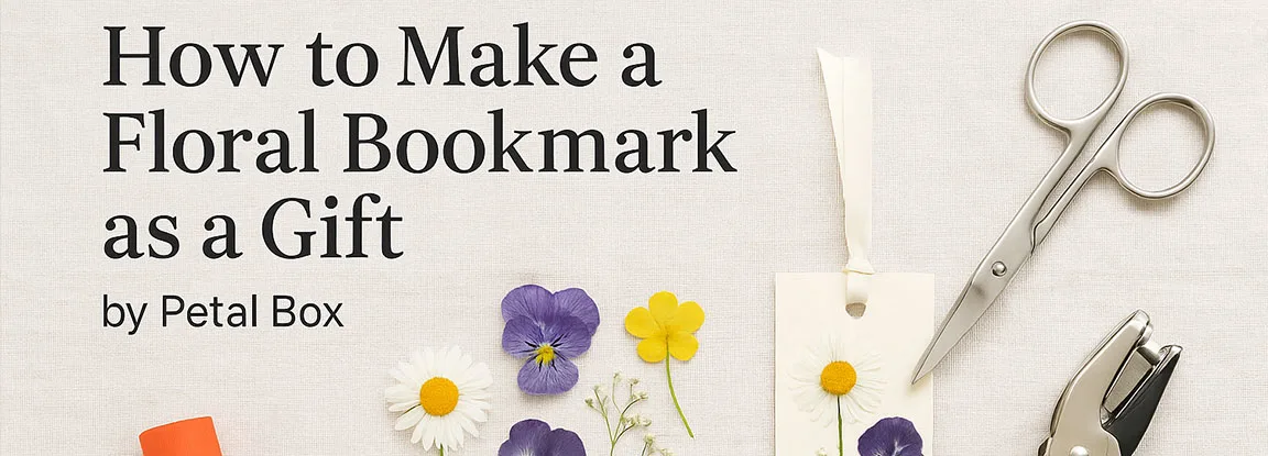 How to Make a Floral Bookmark as a Gift