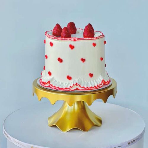 2D Design Strawberry Cake