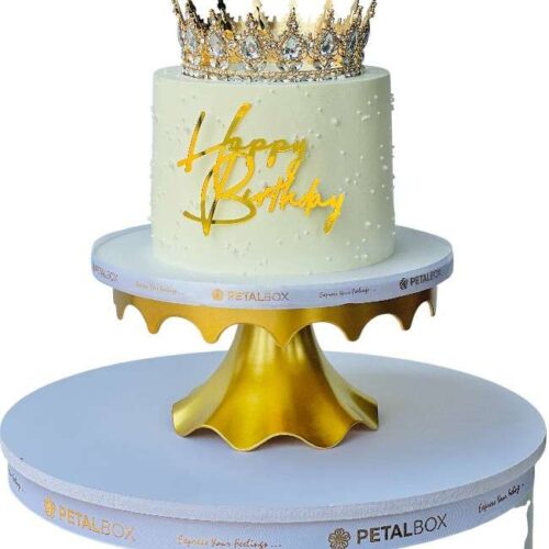 Queens Gold Tiara Cake
