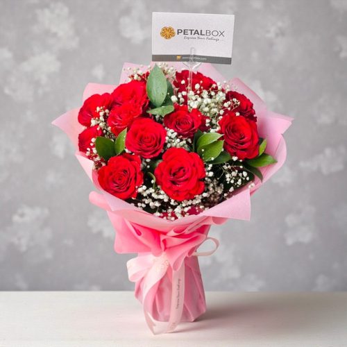 Elegant Red Roses Bouquet
